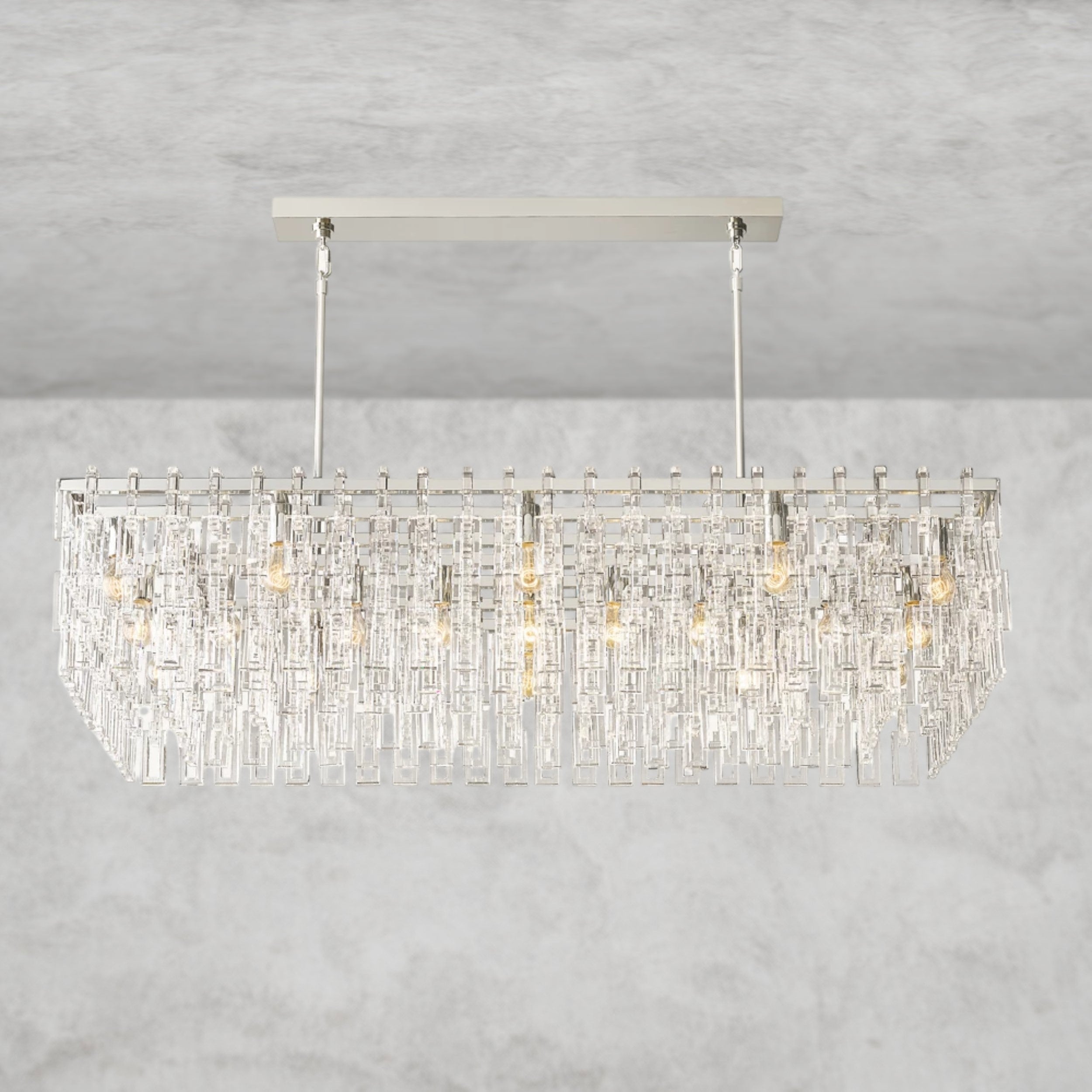 Marignan Rectangular Chandelier 60"
